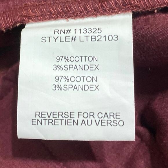 Laboratory Lord & Taylor Men's Red Tapered Drawstring Trousers Jogger Pants Sz L - Picture 5 of 5